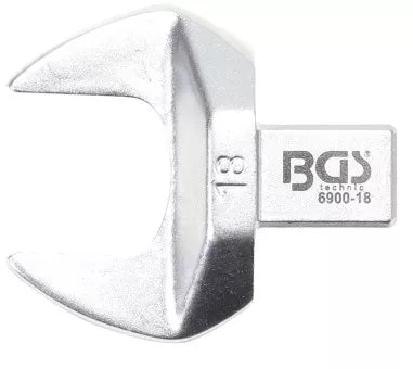 Open-End Push Fit Spanner 18 mm Square Size 9 x 12 mm