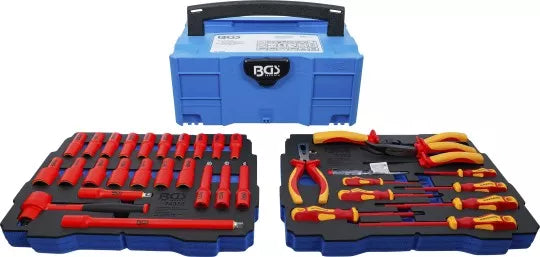 VDE Pliers, Screwdriver and Socket Set BGS systainer® 36-pcs.