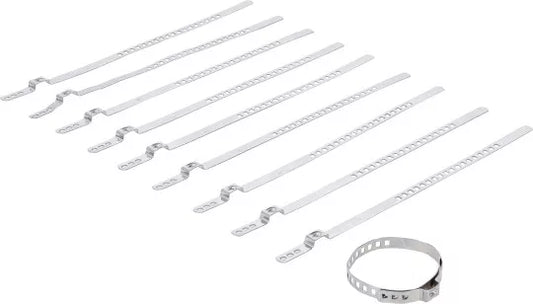Axle Boot Clamp Set Stainless Steel 7 mm 20 - 50 mm 10 pcs.