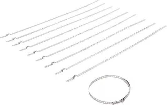 Axle Boot Clamp Set Stainless Steel 7 mm 50 - 120 mm 10 pcs.