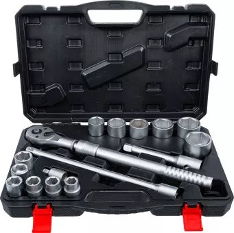 Socket Set with Reversible Ratchet, extendable 20 mm (3/4") Drive 19 - 50 mm 16 pcs.
