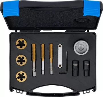 Tap and Die Set for Wheel Studs & Nuts 12 pcs.