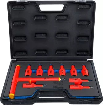 VDE Bit Socket Set 12.5 mm (1/2") Drive T-Star (for Torx) T20 - T55 10 pcs.
