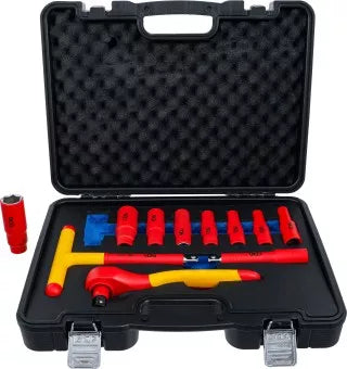 VDE Socket Set 12.5 mm (1/2") Drive 10 - 24 mm 11 pcs.