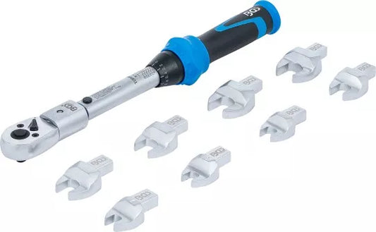 Torque Wrench Set for 9 x 12 mm Insert Tools 6 - 30 Nm 10 pcs.