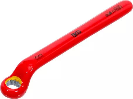 VDE Single End Ring Spanner deep offset end 15 mm