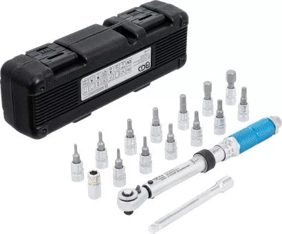 Torque Wrench Set 6.3 mm (1/4") 3 - 24 Nm 16 pcs.