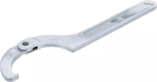 Adjustable Hook Wrench with Nose 80 - 120 mm