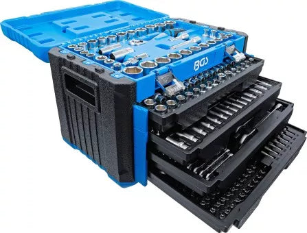 Socket Set Hexagon 6.3 mm (1/4") / 10 mm (3/8") / 12.5 mm (1/2") Metric and Inch Sizes 300 pcs.