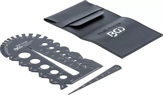 Screwpitch Gauge and Thread Template Inch Sizes 1/4 - 2"