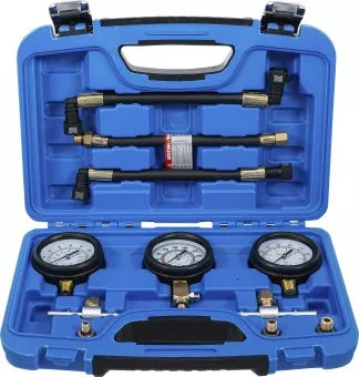 Fuel and Compression Pressure Test Gauges Set for Motorcycles 11 pcs.