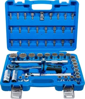Socket Set 12-point 12.5 mm (1/2") Drive 8 - 32 mm 51 pcs.