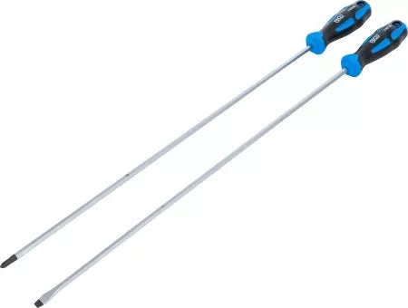Screwdriver Set extra long Slot SL, Cross Slot PH 2 pcs.