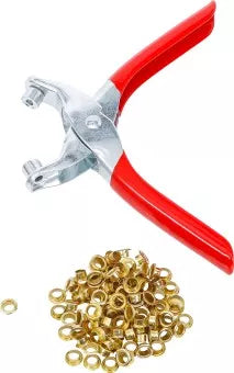 Eyelet Pliers with 100 Round Eyelets 5.0 mm