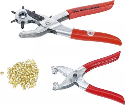 Revolving Punch Pliers and Eyelet Pliers Set 102 pcs.