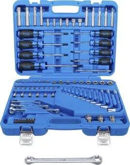 Tool Set 6.3 mm (1/4") + 12.5 mm (1/2") E-Type / T-Star (for Torx) 84 pcs.