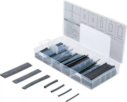 Shrink Tube Assortment black 127 pcs.