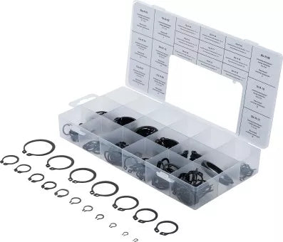 External Circlip Assortment Ø 3 - 32 mm 300 pcs.