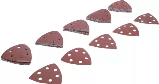 Sanding Pads Set for Triangular Sanders 95 x 95 mm K 40 - 180 50 pcs.