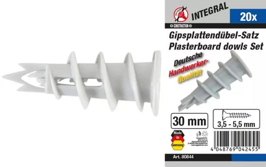 Plasterboard Dowel Assortment 20 pcs.