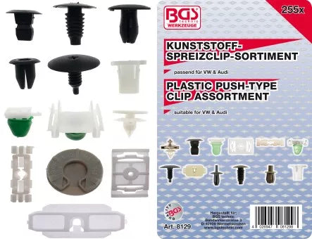 Automotive Clip Assortment for VW vehicles 255 pcs.