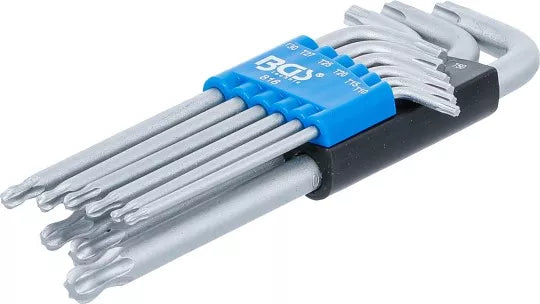 L-Type Wrench Set T-Star (for Torx) with Ball Head T10 - T50 9 pcs.
