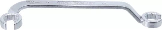 Double Ring Spanner, Open for Diesel Injector Pipes 17 mm