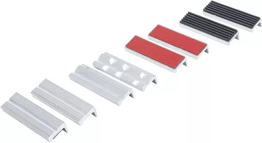 Bench Vice Jaw Protector Set Aluminium 100 mm 8 pcs.