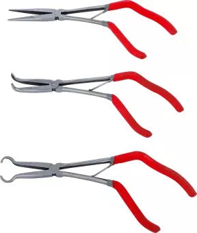 Long Nose and Long Nose Spark Plug Pliers with pistol grip 275 mm 3 pcs.