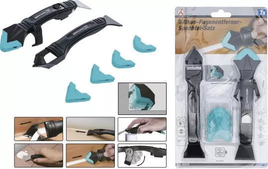 Silicone Trowel and Scraper Set 7 pcs.