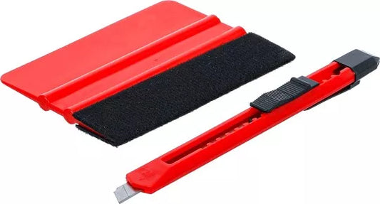 Plastic Squeegee for Plastic Sheet with Felt Edge 2 pcs.