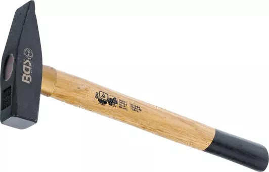 Machinist's Hammer Wooden Handle DIN 1041 500 g