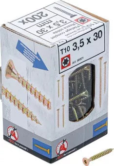 Multi-Purpose Screws T-Star (for Torx) T10 3.5 x 30 mm 200 pcs.