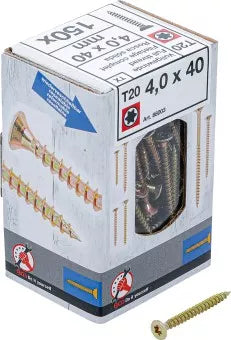 Multi-Purpose Screws T-Star (for Torx) T20 4.0 x 40 mm 150 pcs.