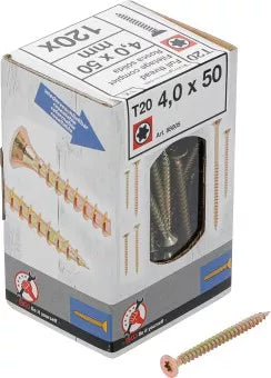 Multi-Purpose Screws T-Star (for Torx) T20 4.0 x 50 mm 120 pcs.