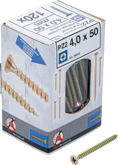 Multi-Purpose Screws Cross Slot PZ2 4.0 x 50 mm 120 pcs.