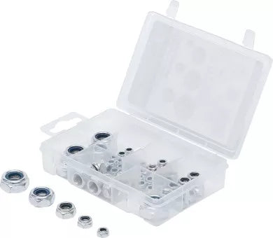 Nut Assortment self-locking Metric M4 - M12 53 pcs.