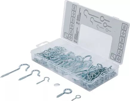 Screw Hook / Ring Hook Assortment 142 pcs.