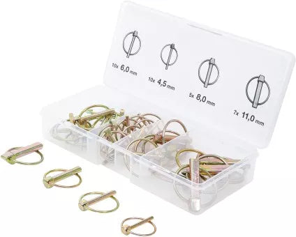 Linchpin Assortment bolt Ø 4.5 - 11 mm 32 pcs.
