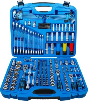 Socket Set 6.3 mm (1/4") / 10 mm (3/8") / 12.5 mm (1/2") Drive 218 pcs.