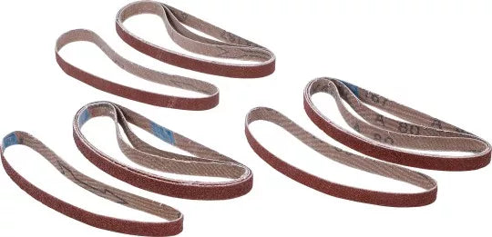 Grinding Belt Set for BGS 8853 10 mm x 330 mm K 60 - 80 - 120 12 pcs.