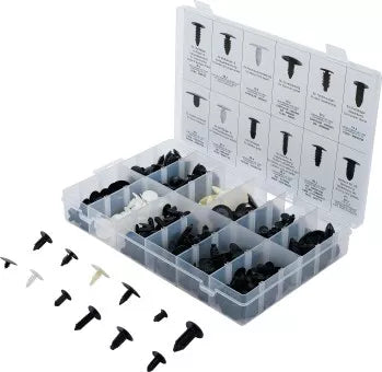Fir Tree Clip Assortment for GM, VW, Chrysler, BMW, Nissan, Ford 340 pcs.