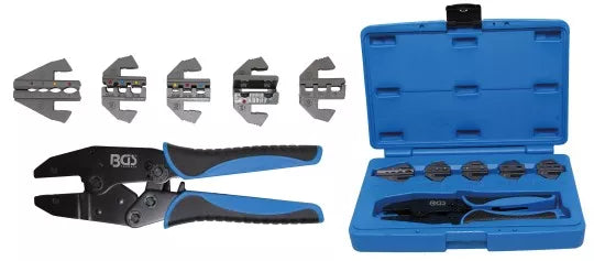 Crimping Tool Set with 5 Pairs of Jaws