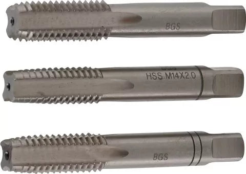 Tap Set Starter, Plug, Bottoming Tap  HSS-G M14 x 2.0 3 pcs.