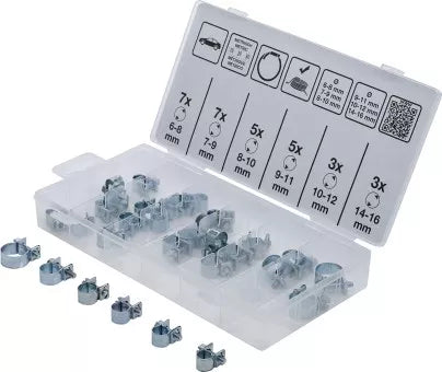 Hose Clamp Assortment Ø 6 - 16 mm 30 pcs.