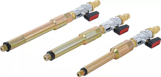 Compressed Air Adaptor Set for Glow Plug Holes M8 x 1.0, M10 x 1.0, M10 x 1.25 3 pcs.