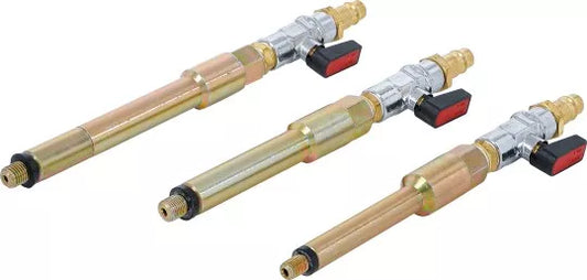 Compressed Air Adaptor Set for Glow Plug Holes M8 x 1.0, M10 x 1.0, M10 x 1.25 3 pcs.