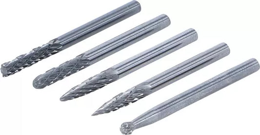 HSS Milling Cutter Set, extra short 5 pcs.