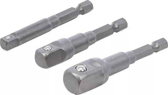 Electric Drill Adaptor Set 6.3 mm (1/4") Drive 6.3 mm (1/4") / 10 mm (3/8") / 12.5 mm (1/2") 3 pcs.
