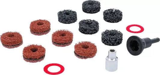 Wheel Hub Grinder Set for Studs and Wheel Nut Bolts 14 pcs.